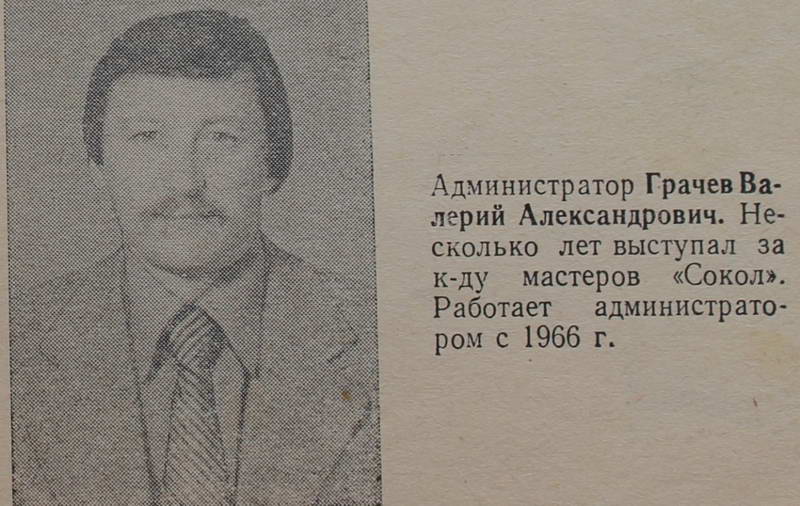 Администратор Грачев Валерий Александрович